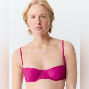 J Crew Balconette underwire bikini top